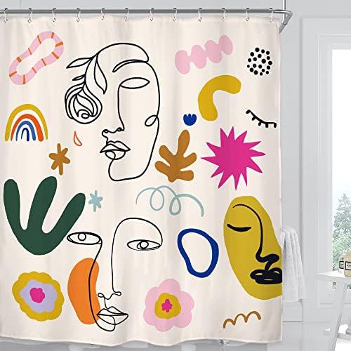Abstract Minimalist Shower Curtain