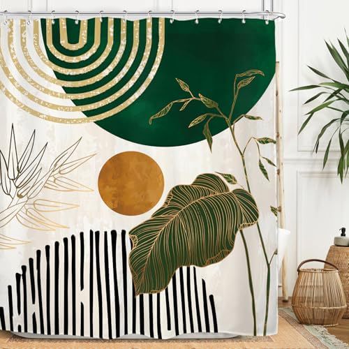 Abstract Minimalist Shower Curtain