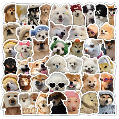 Abstract Puppy Graffiti Stickers