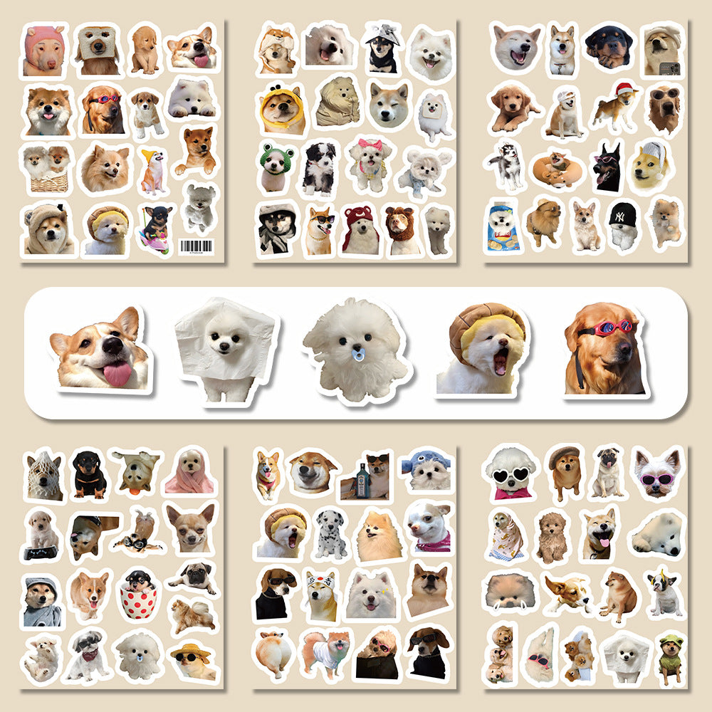 Abstract Puppy Graffiti Stickers