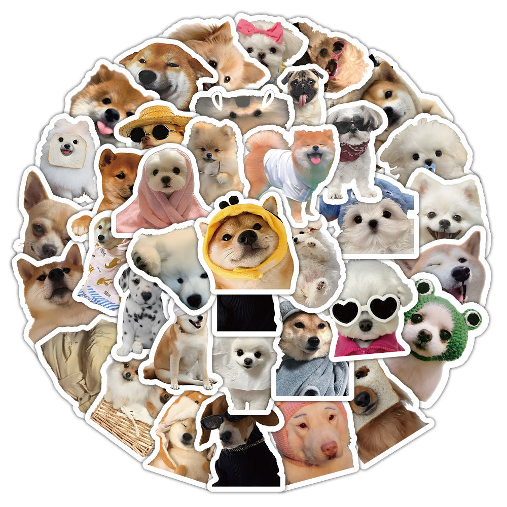 Abstract Puppy Graffiti Stickers