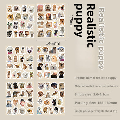 Abstract Puppy Graffiti Stickers