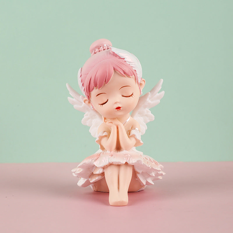 Ballerina Girl Cake Decoration Elegant Home Decor Piece
