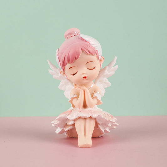 Ballerina Girl Cake Decoration Elegant Home Decor Piece