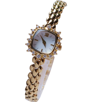 Women’s Niche Vintage Thin-Chain Watch – Timeless Design