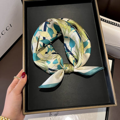 Buy Beige Silk Square Scarf for Women Versatile & Easy to Style