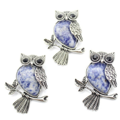 Buy DIY Alloy Owl Brooch with Crystals Stylish Pin Online