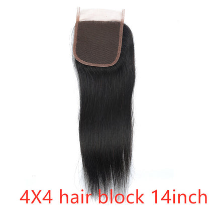 Real Human Hair Straight Wave Natural Color Wig Extension
