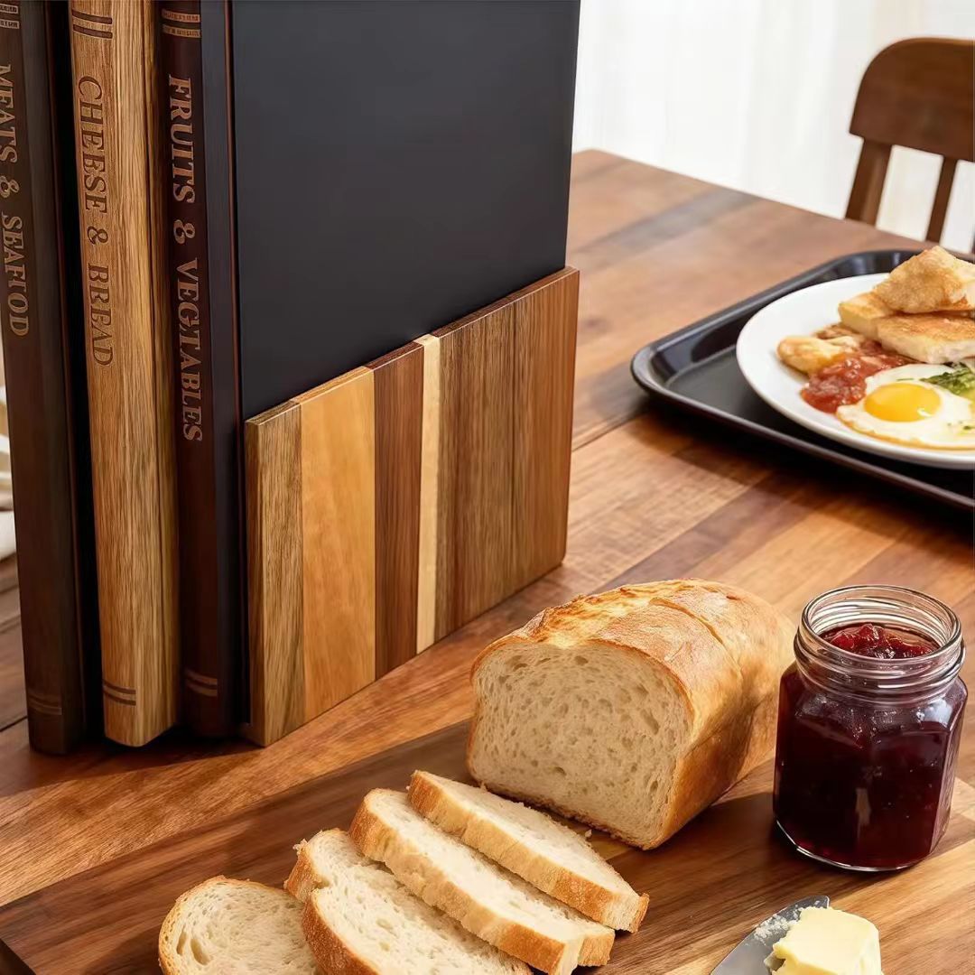 Acacia Wood Book-Shaped Cutting Board