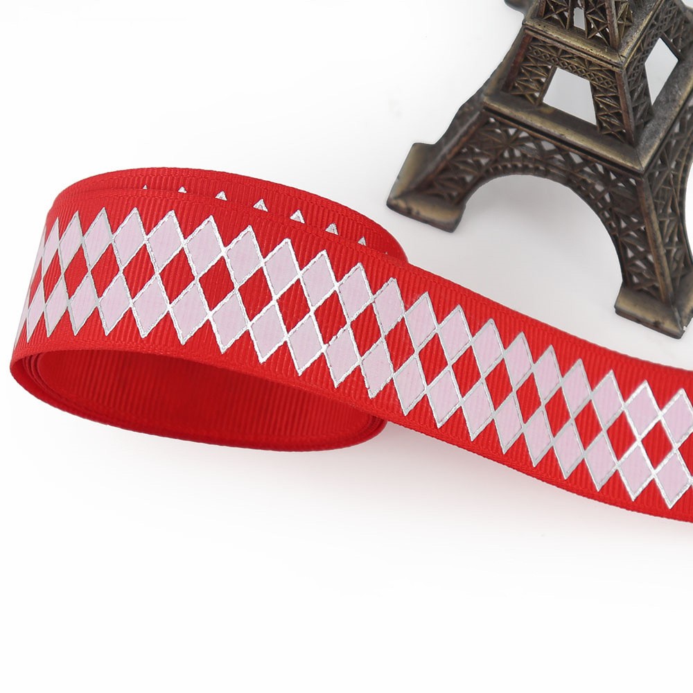 25mm Bronzing Geometric Rib Ribbon – Stylish Craft Ribbon