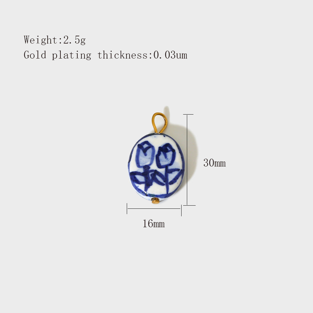 Accessories and fittings, blue and white porcelain, ceramics