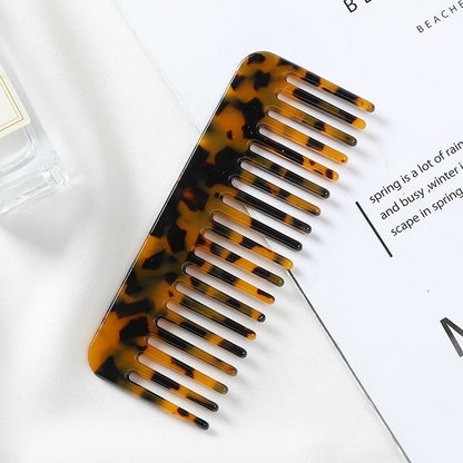 Acetate Hair Comb with Marble Pattern