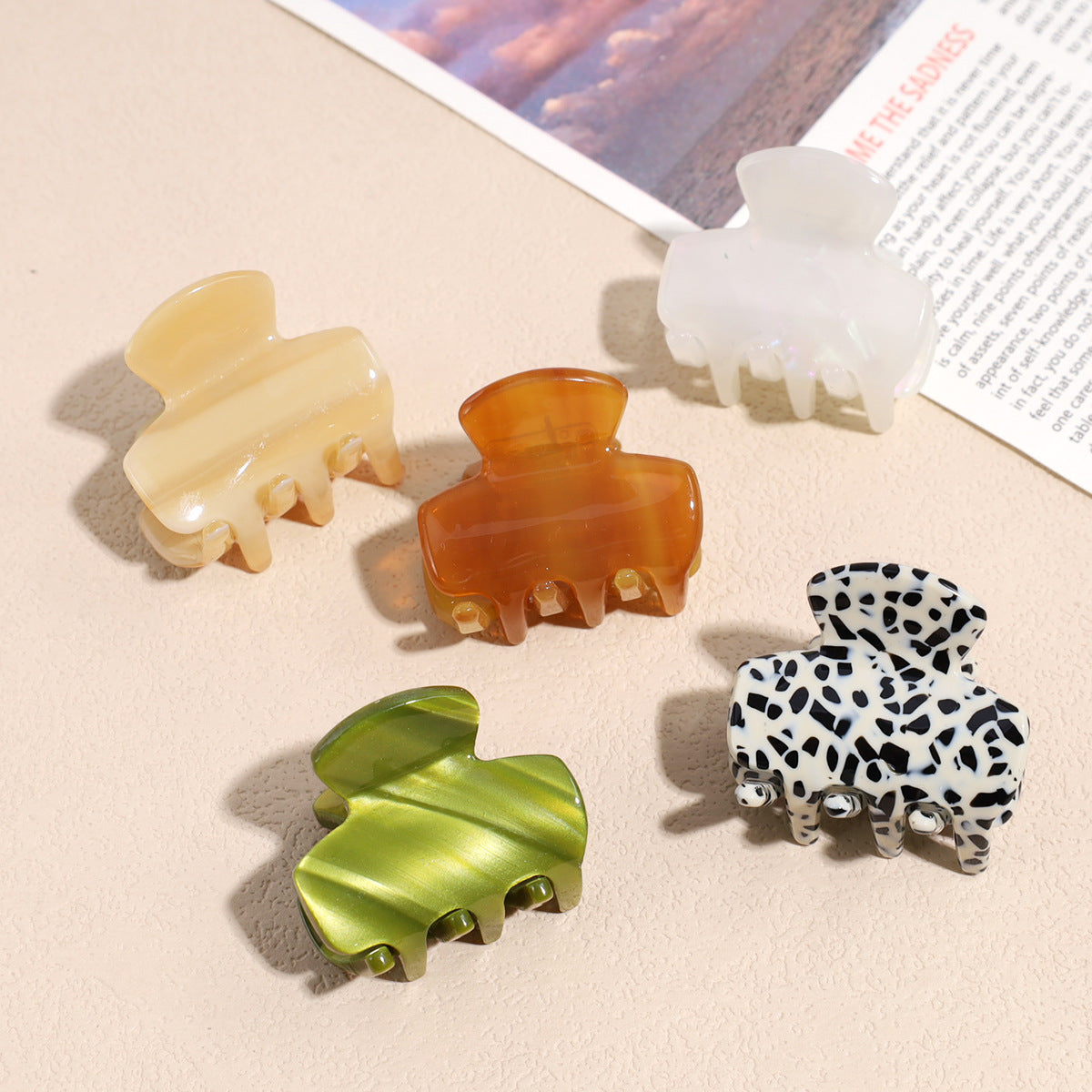 Acetate Hair Grip Clips