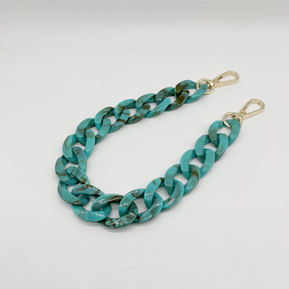 Acrylic chain phone strap