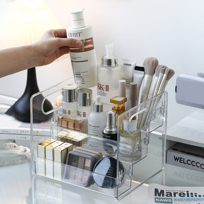 Acrylic Cosmetic Storage Organizer Desktop Display Rack