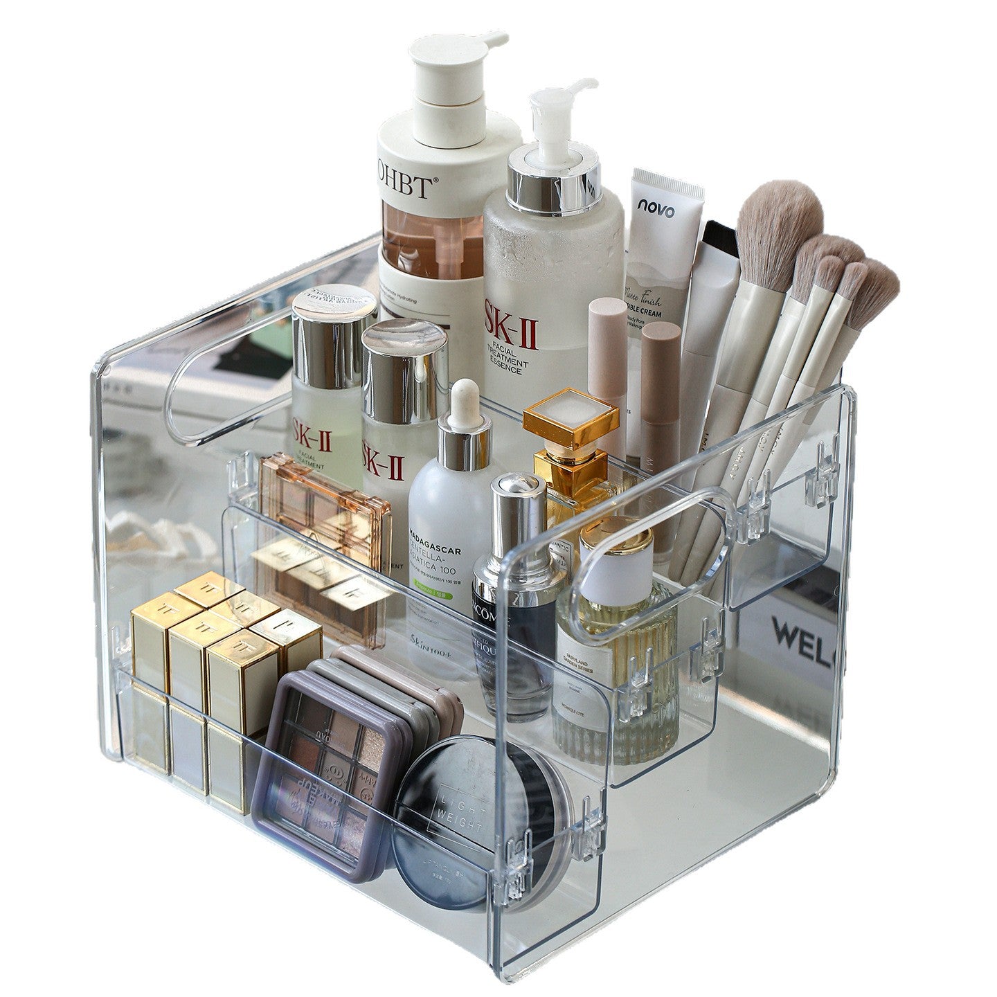 Acrylic Cosmetic Storage Organizer Desktop Display Rack