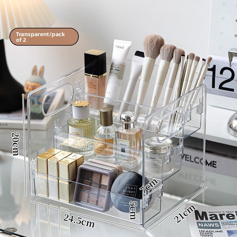 Acrylic Cosmetic Storage Organizer Desktop Display Rack