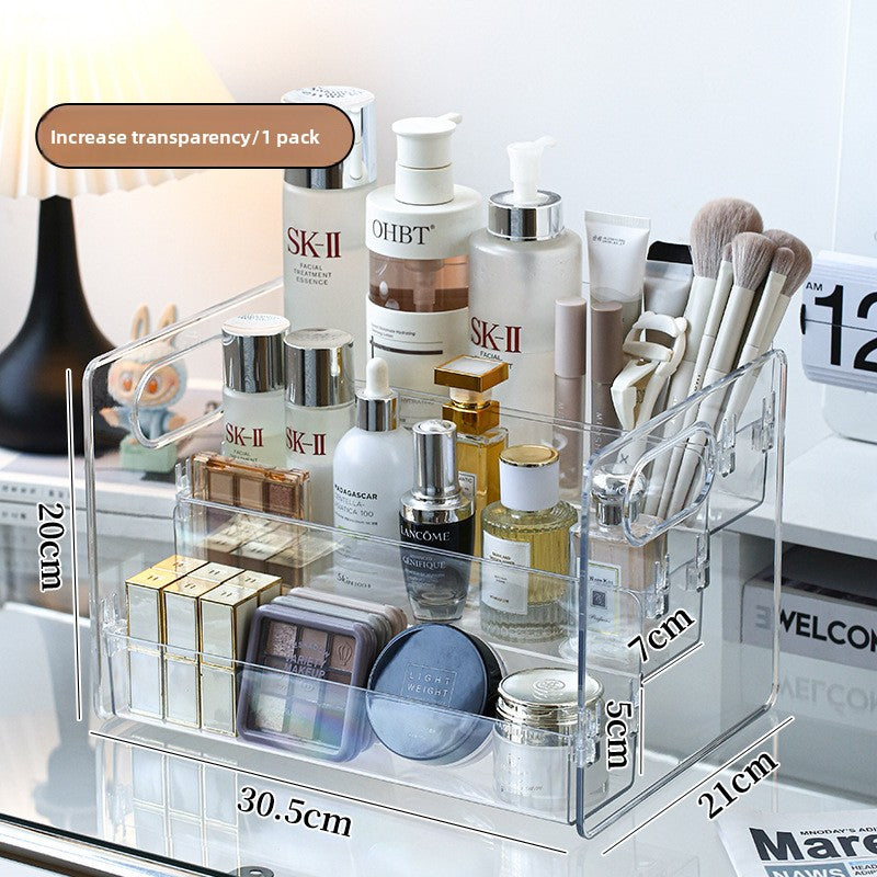 Acrylic Cosmetic Storage Organizer Desktop Display Rack