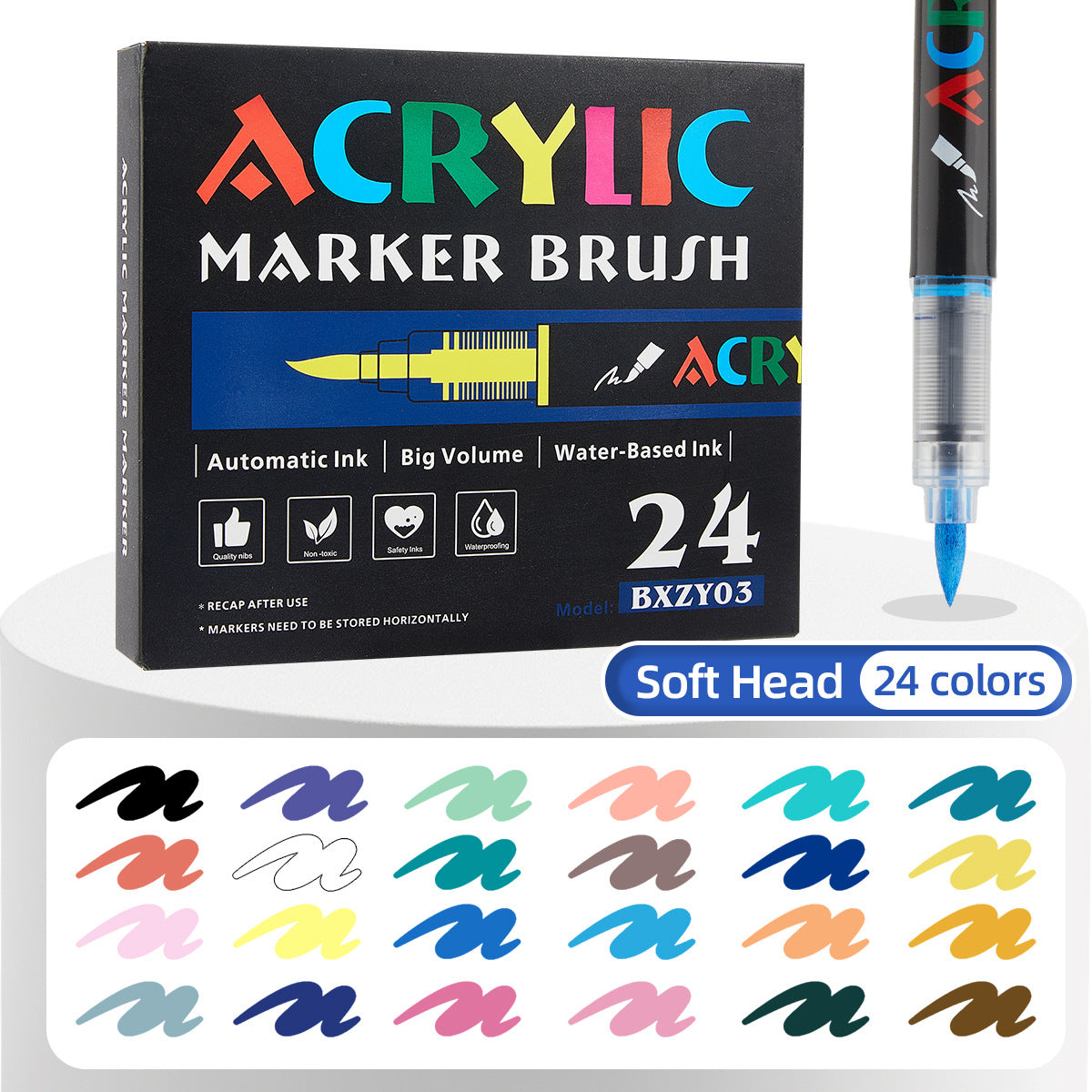 Acrylic direct-liquid marker