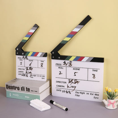 Acrylic Director Clapperboard Decor