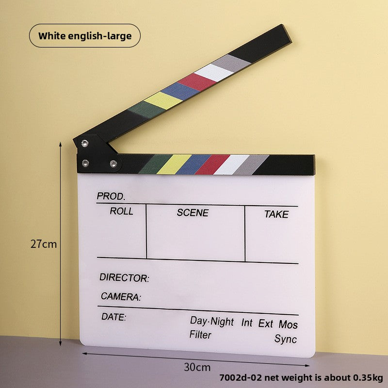 Acrylic Director Clapperboard Decor