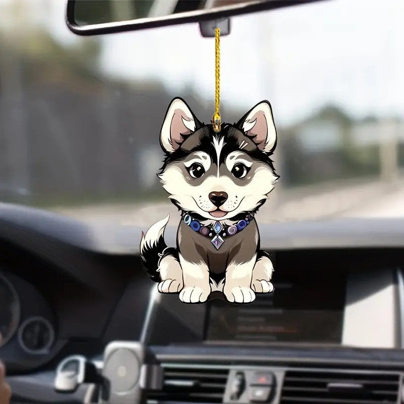 Acrylic dog pendant