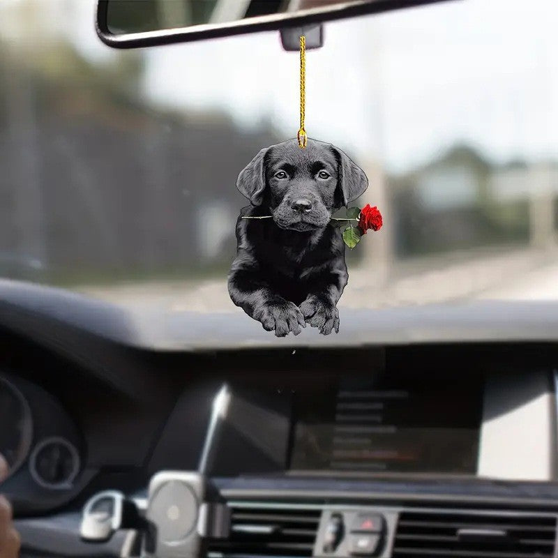 Acrylic dog pendant