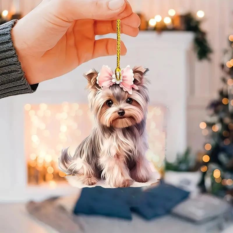 Acrylic dog pendant