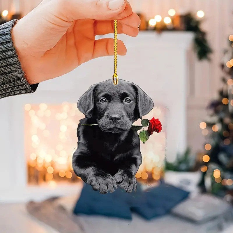 Acrylic dog pendant