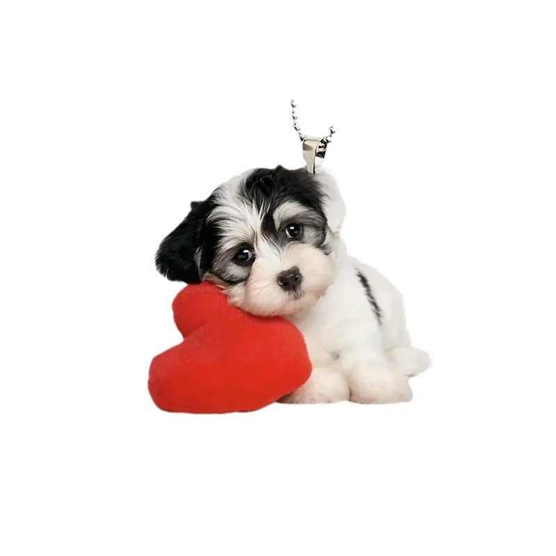 Acrylic dog pendant