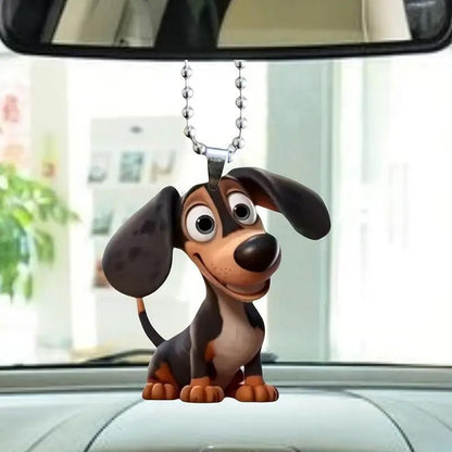 Acrylic dog pendant