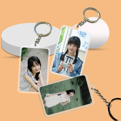 Acrylic Double-Sided Keychain Card Pendant