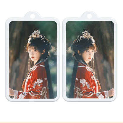 Acrylic Double-Sided Keychain Card Pendant