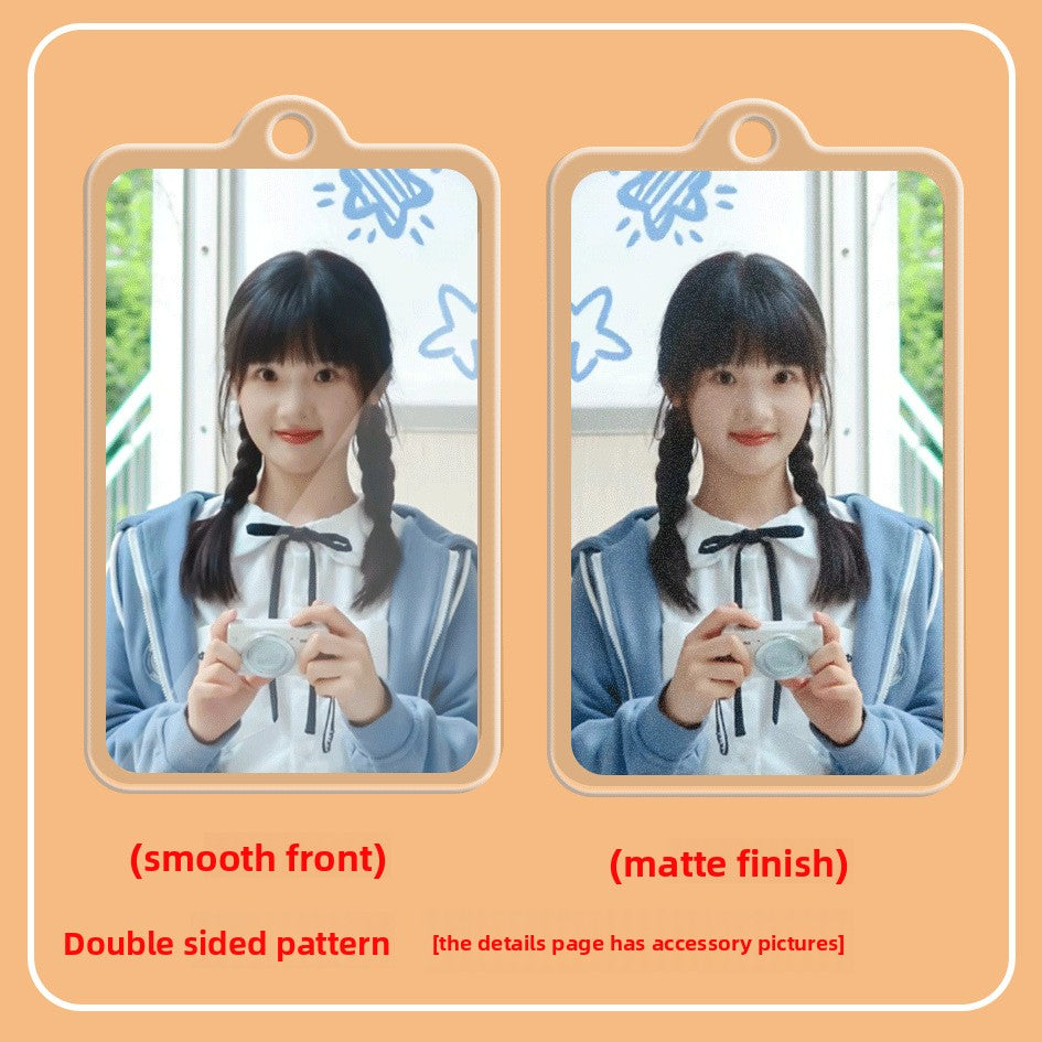 Acrylic Double-Sided Keychain Card Pendant