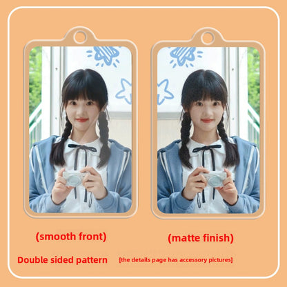 Acrylic Double-Sided Keychain Card Pendant