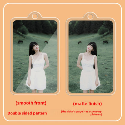 Acrylic Double-Sided Keychain Card Pendant