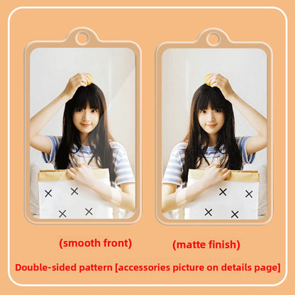 Acrylic Double-Sided Keychain Card Pendant