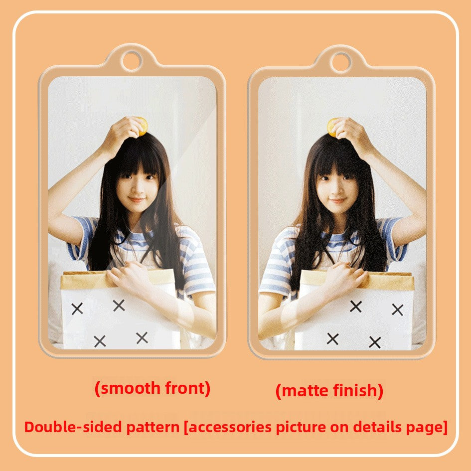 Acrylic Double-Sided Keychain Card Pendant