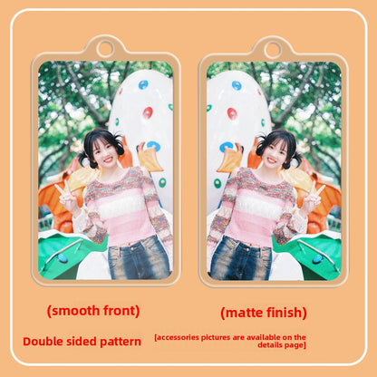 Acrylic Double-Sided Keychain Card Pendant