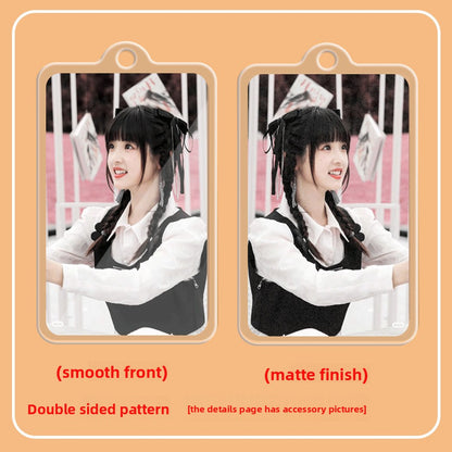 Acrylic Double-Sided Keychain Card Pendant