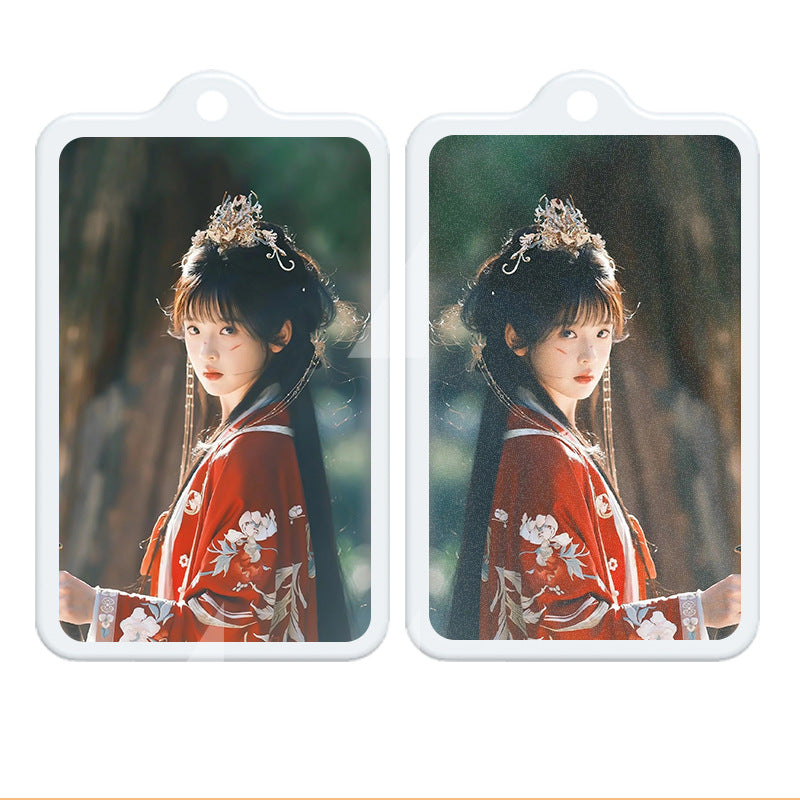 Acrylic Double-Sided Keychain Card Pendant