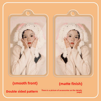 Acrylic Double-Sided Keychain Card Pendant
