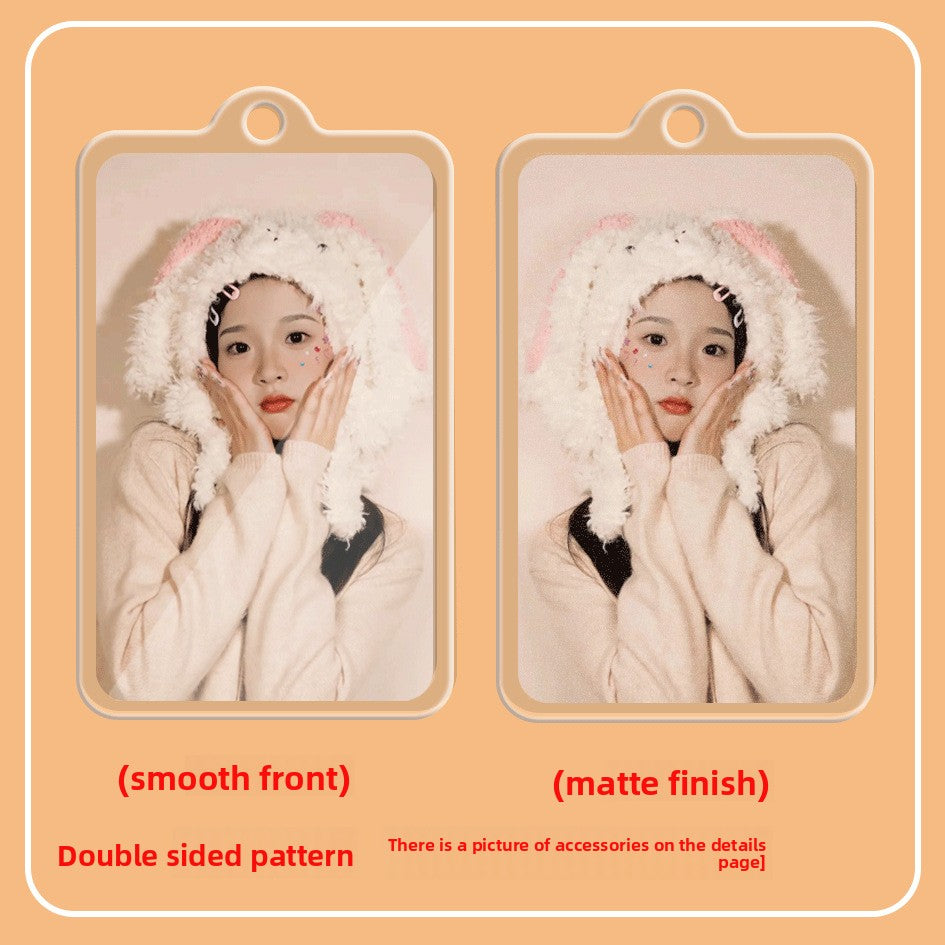 Acrylic Double-Sided Keychain Card Pendant