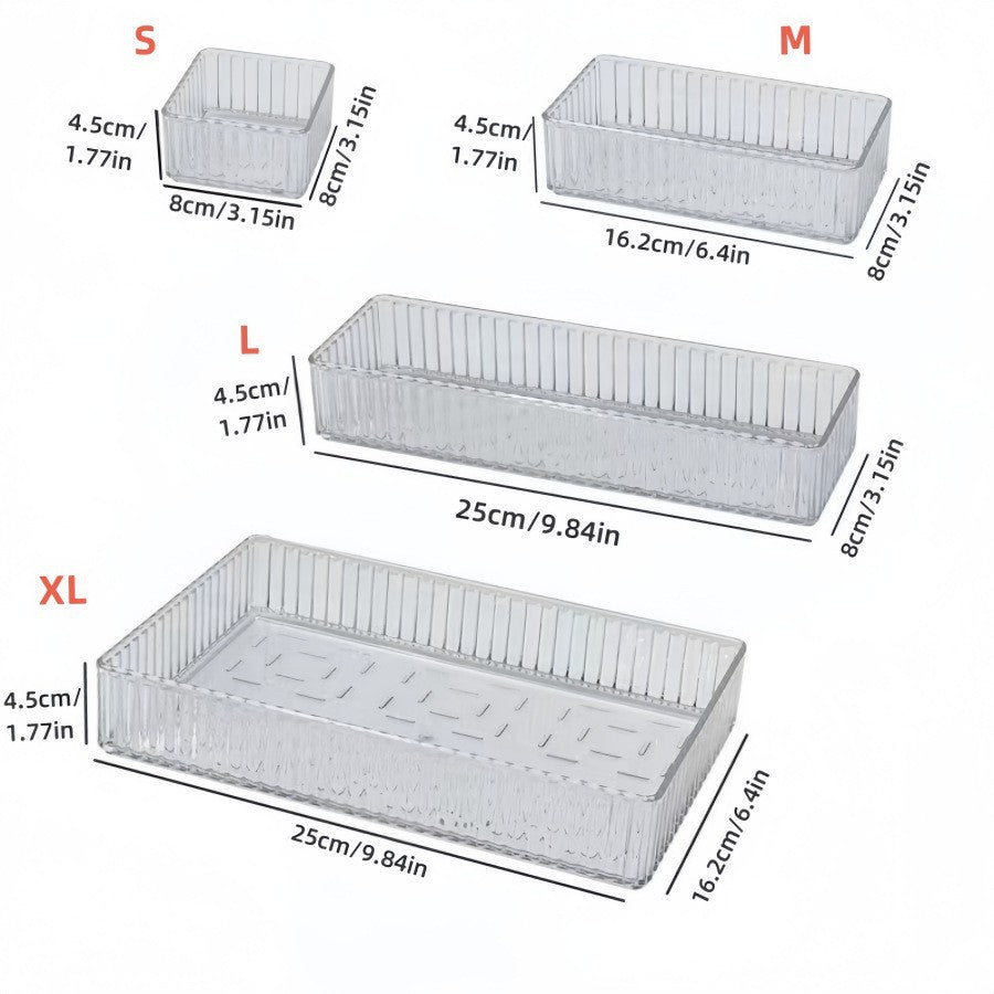 Acrylic Drawer Organizer Storage Box Set