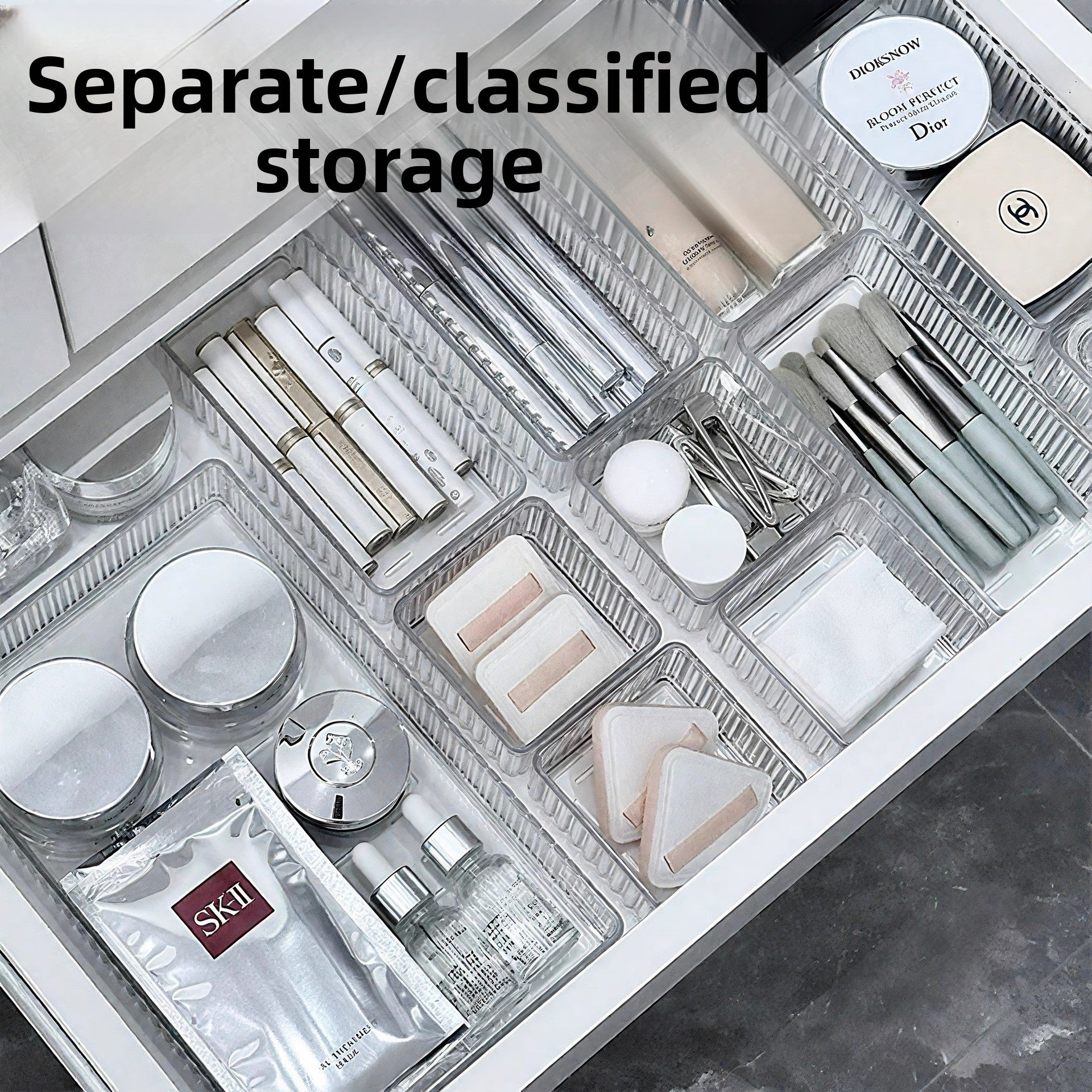 Acrylic Drawer Organizer Storage Box Set