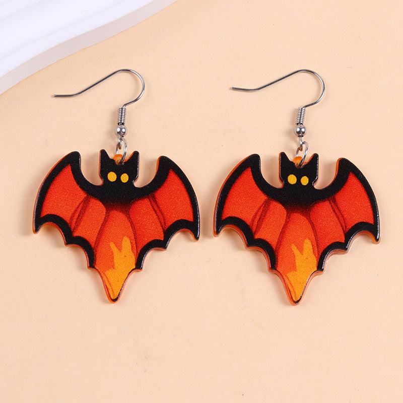 Acrylic Earrings Colorfulful Ghost Pumpkin Earrings