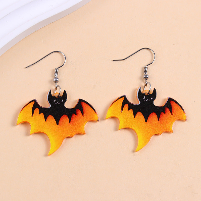Acrylic Earrings Colorfulful Ghost Pumpkin Earrings
