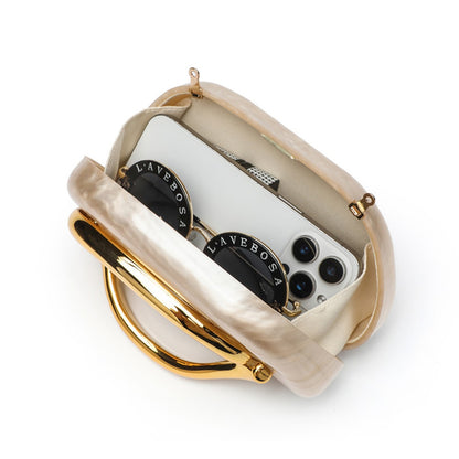 Acrylic Evening Clutch Shoulder Crossbody Bag