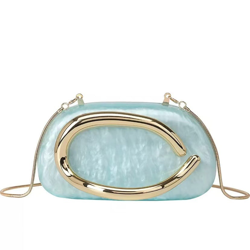 Acrylic Evening Clutch Shoulder Crossbody Bag