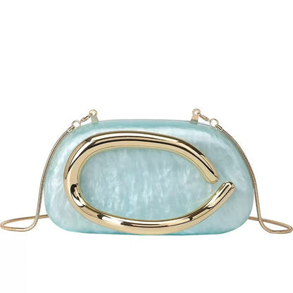 Acrylic Evening Clutch Shoulder Crossbody Bag